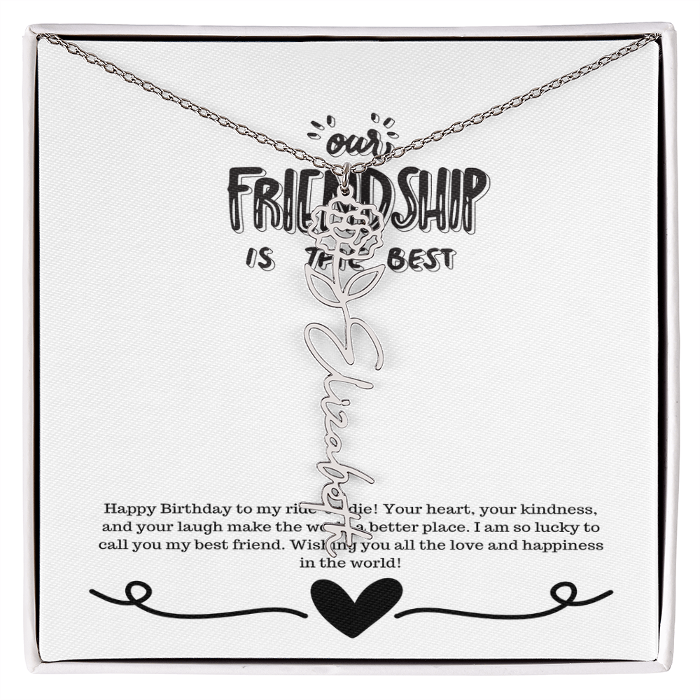 Happy Birthday Friendship Necklace