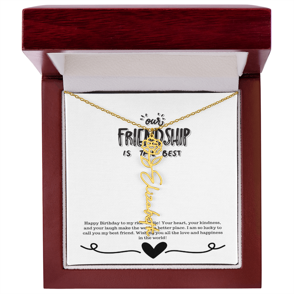 Happy Birthday Friendship Necklace