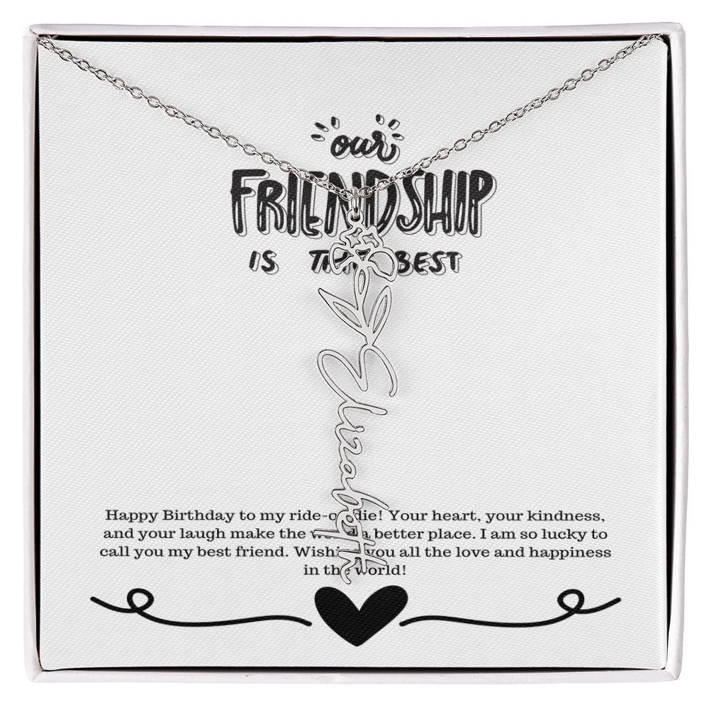 Happy Birthday Friendship Necklace