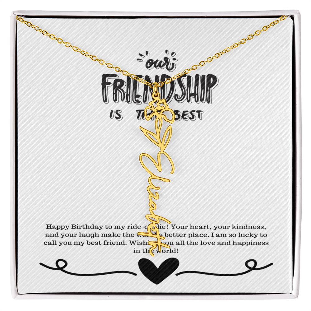 Happy Birthday Friendship Necklace