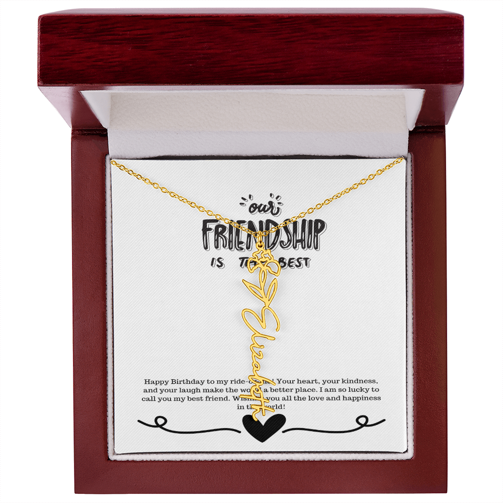 Happy Birthday Friendship Necklace