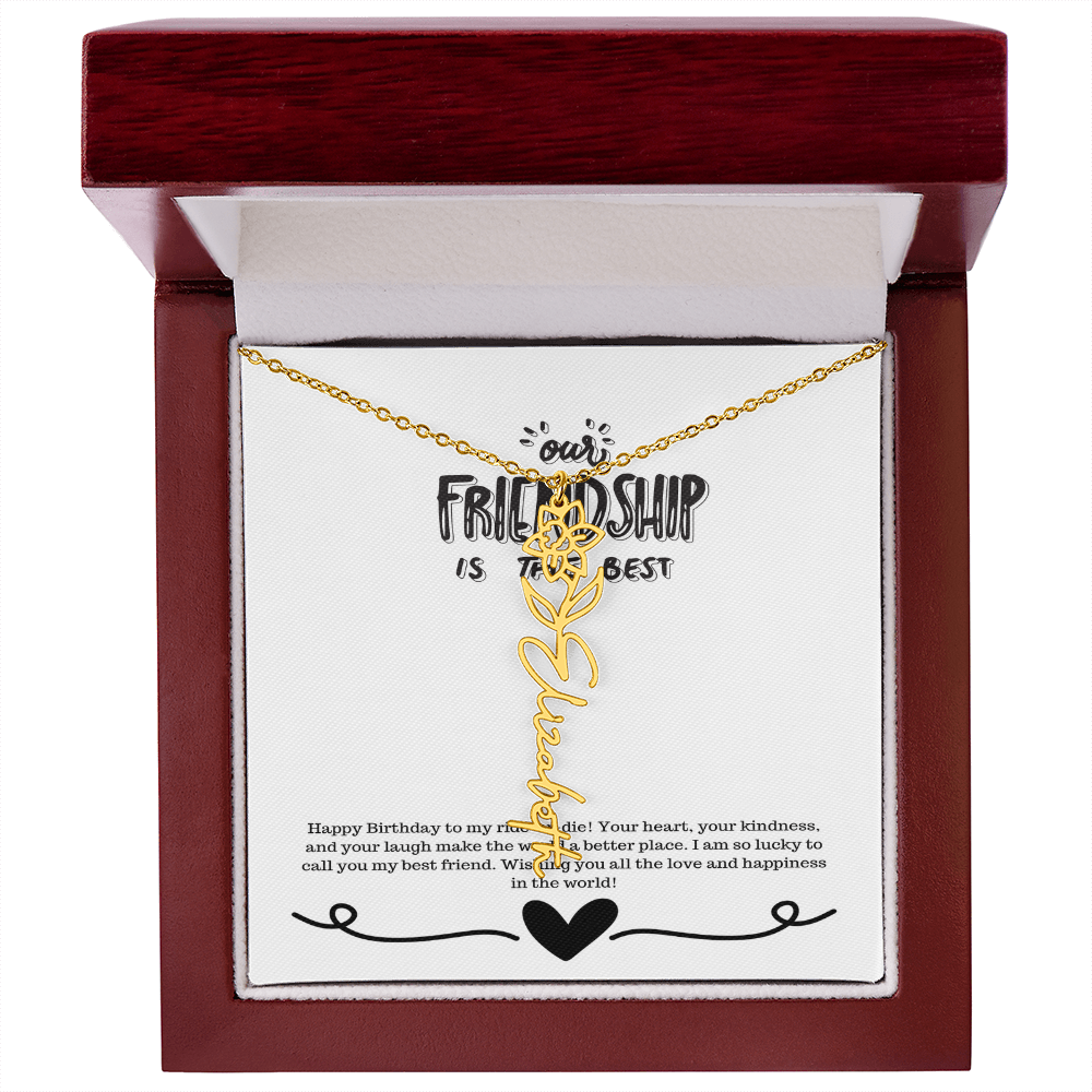 Happy Birthday Friendship Necklace