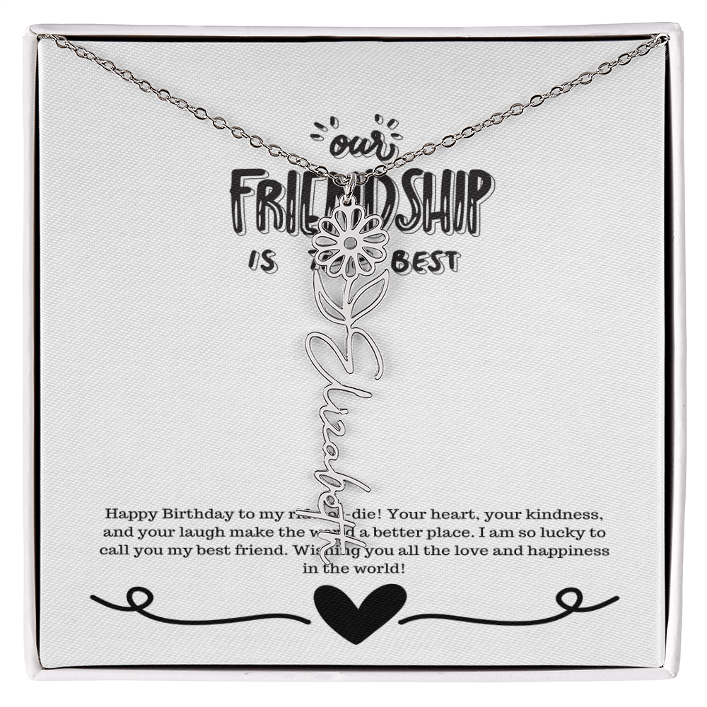 Happy Birthday Friendship Necklace