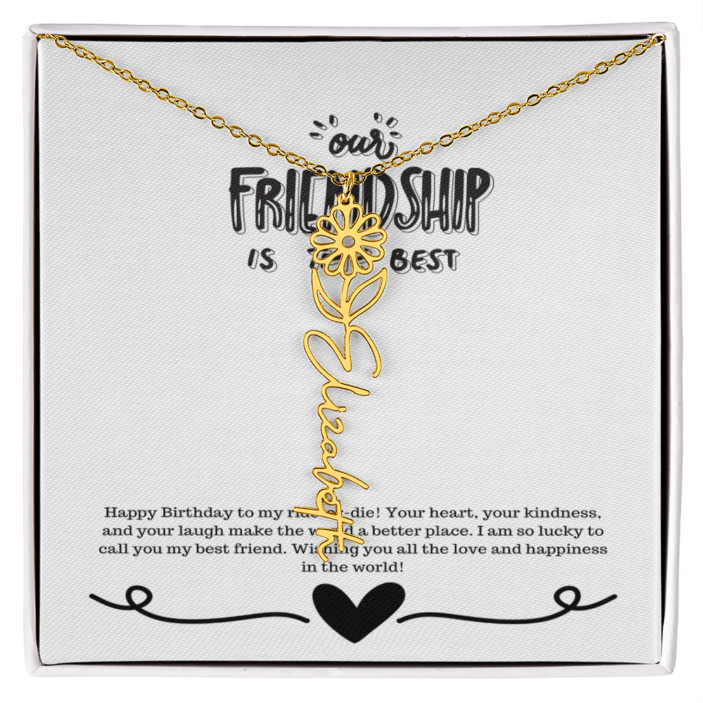 Happy Birthday Friendship Necklace