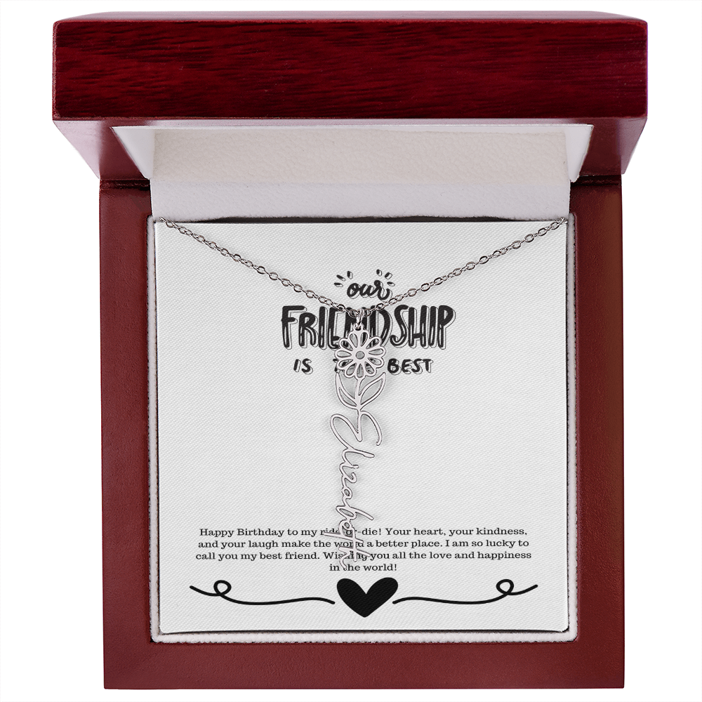 Happy Birthday Friendship Necklace