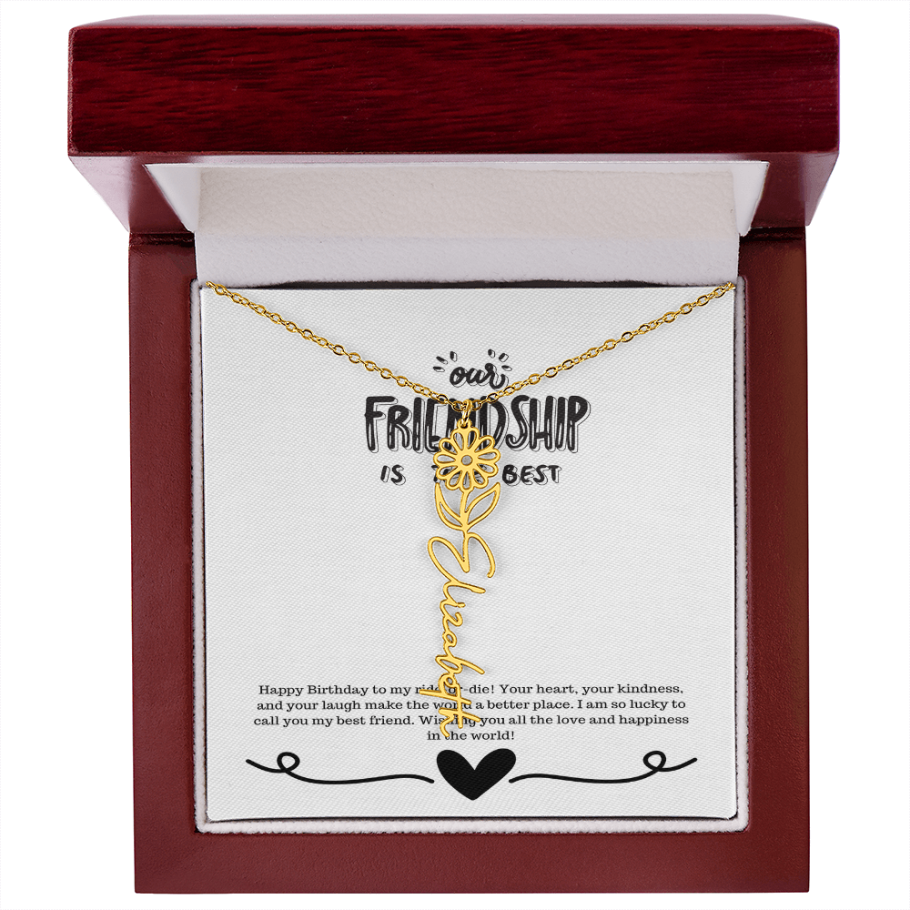 Happy Birthday Friendship Necklace