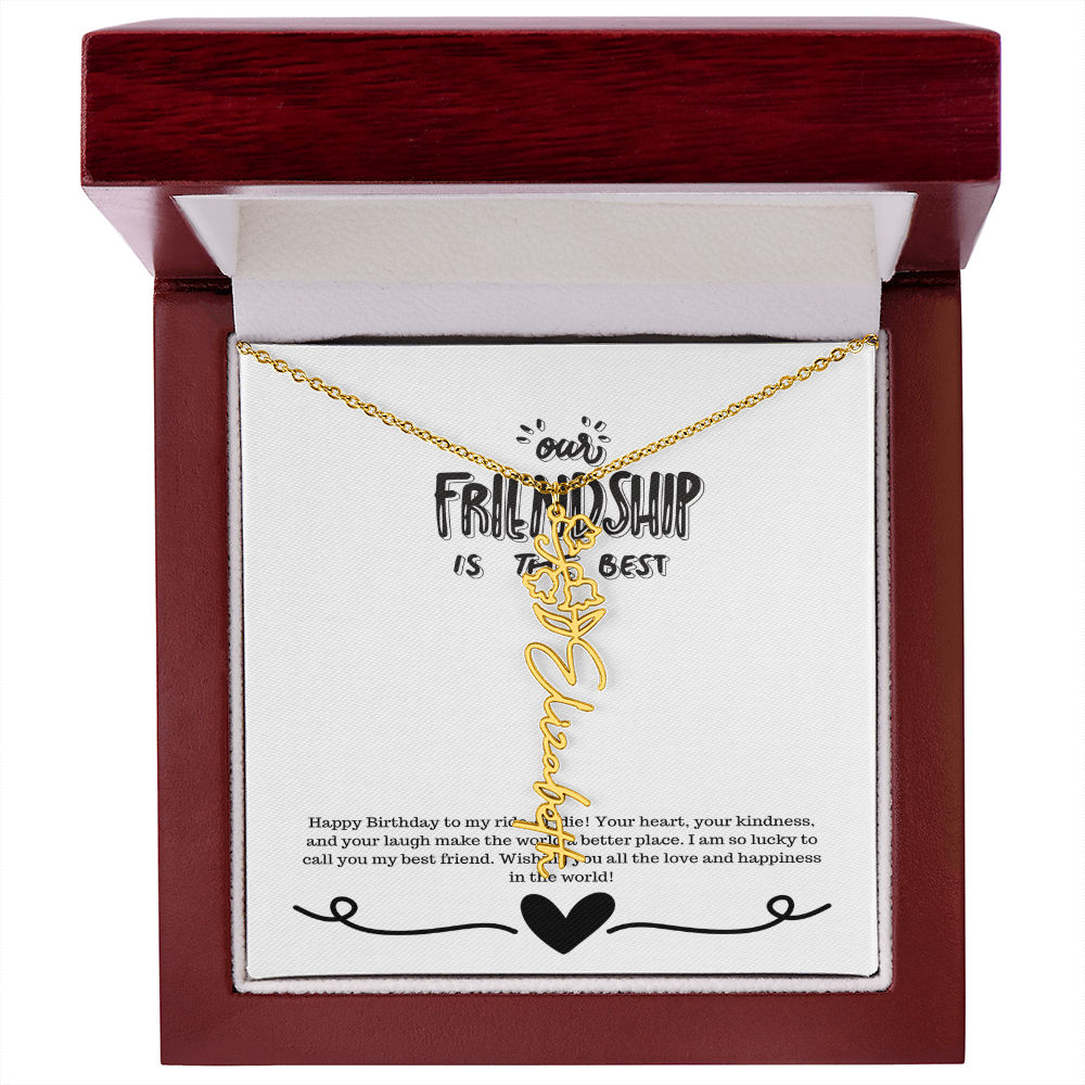 Happy Birthday Friendship Necklace