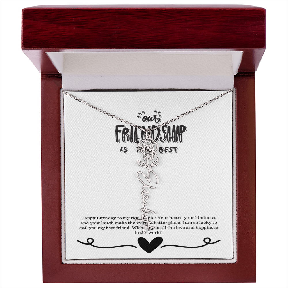 Happy Birthday Friendship Necklace