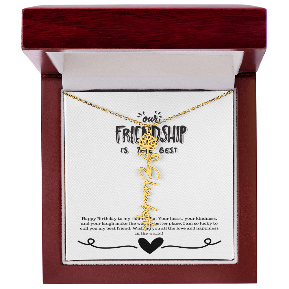 Happy Birthday Friendship Necklace