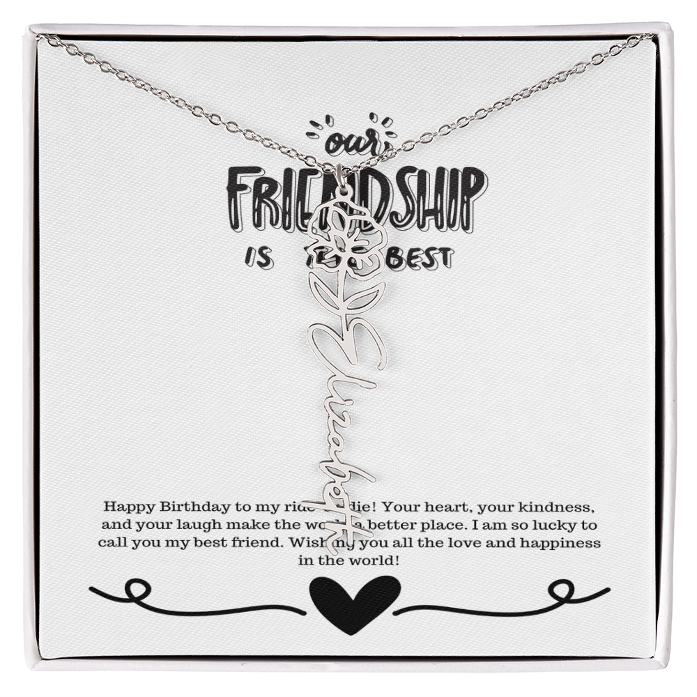 Happy Birthday Friendship Necklace