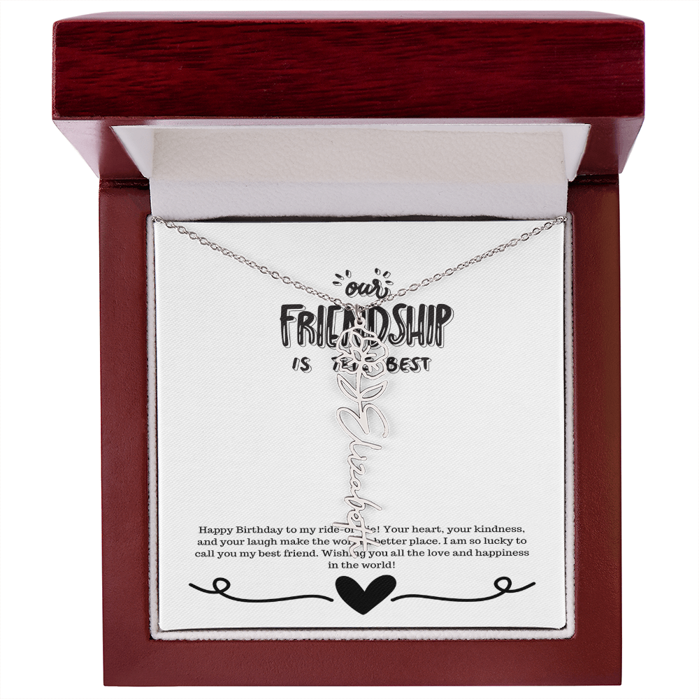 Happy Birthday Friendship Necklace