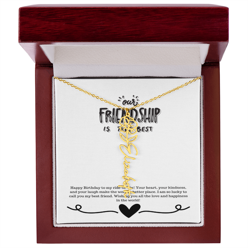 Happy Birthday Friendship Necklace