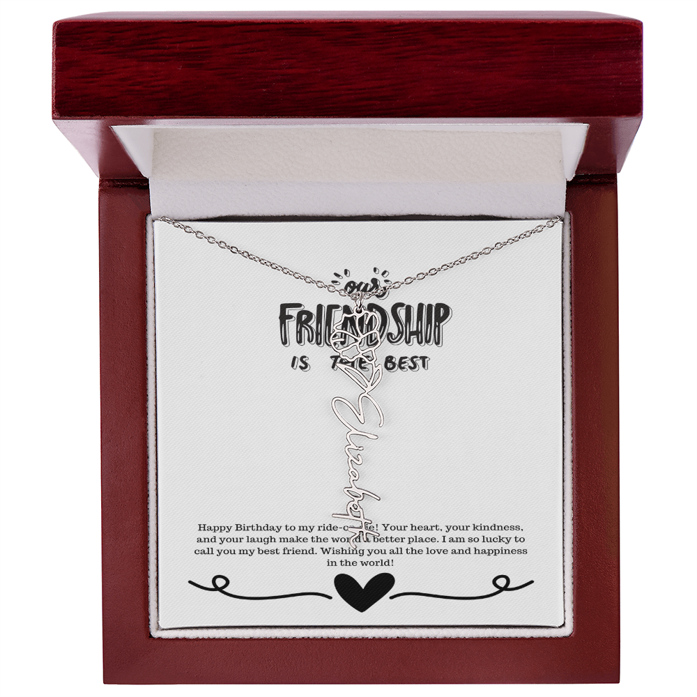 Happy Birthday Friendship Necklace