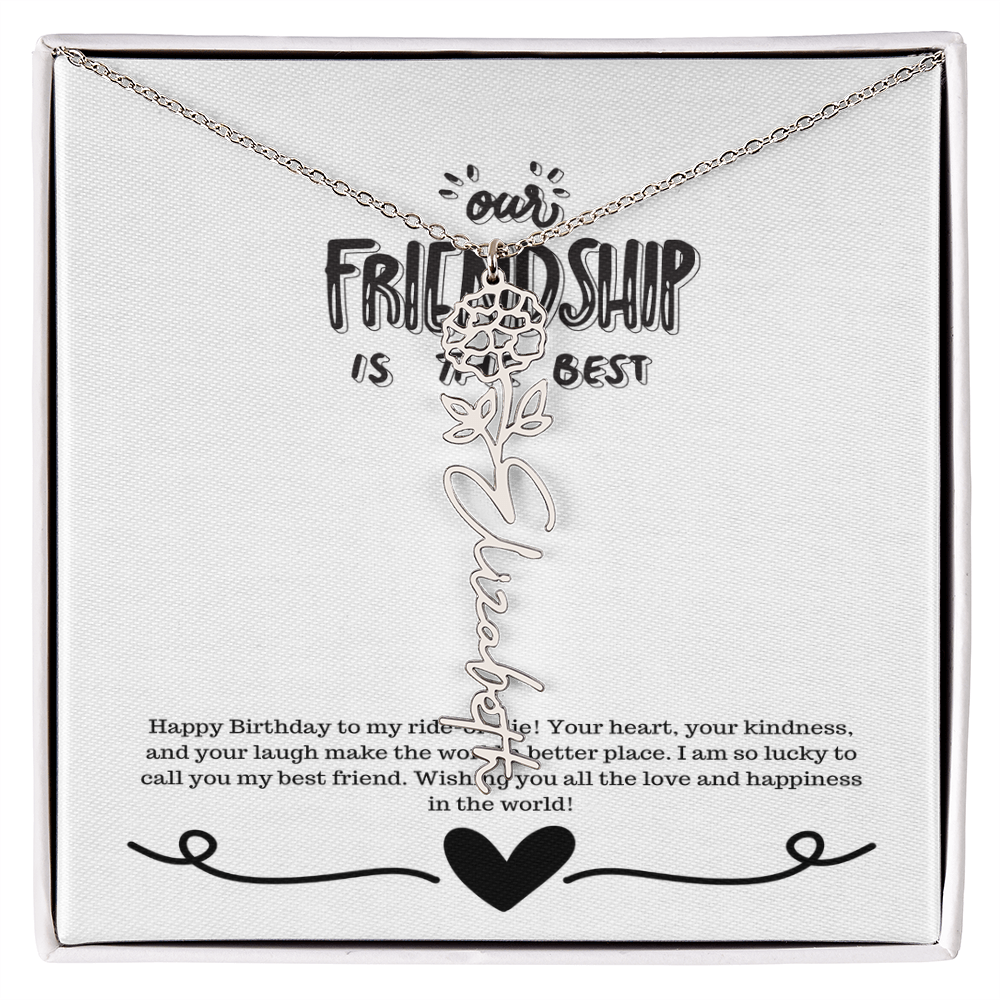 Happy Birthday Friendship Necklace