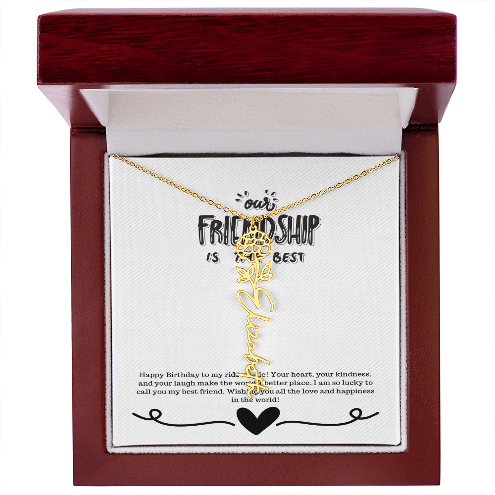 Happy Birthday Friendship Necklace