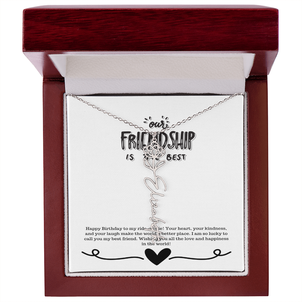 Happy Birthday Friendship Necklace