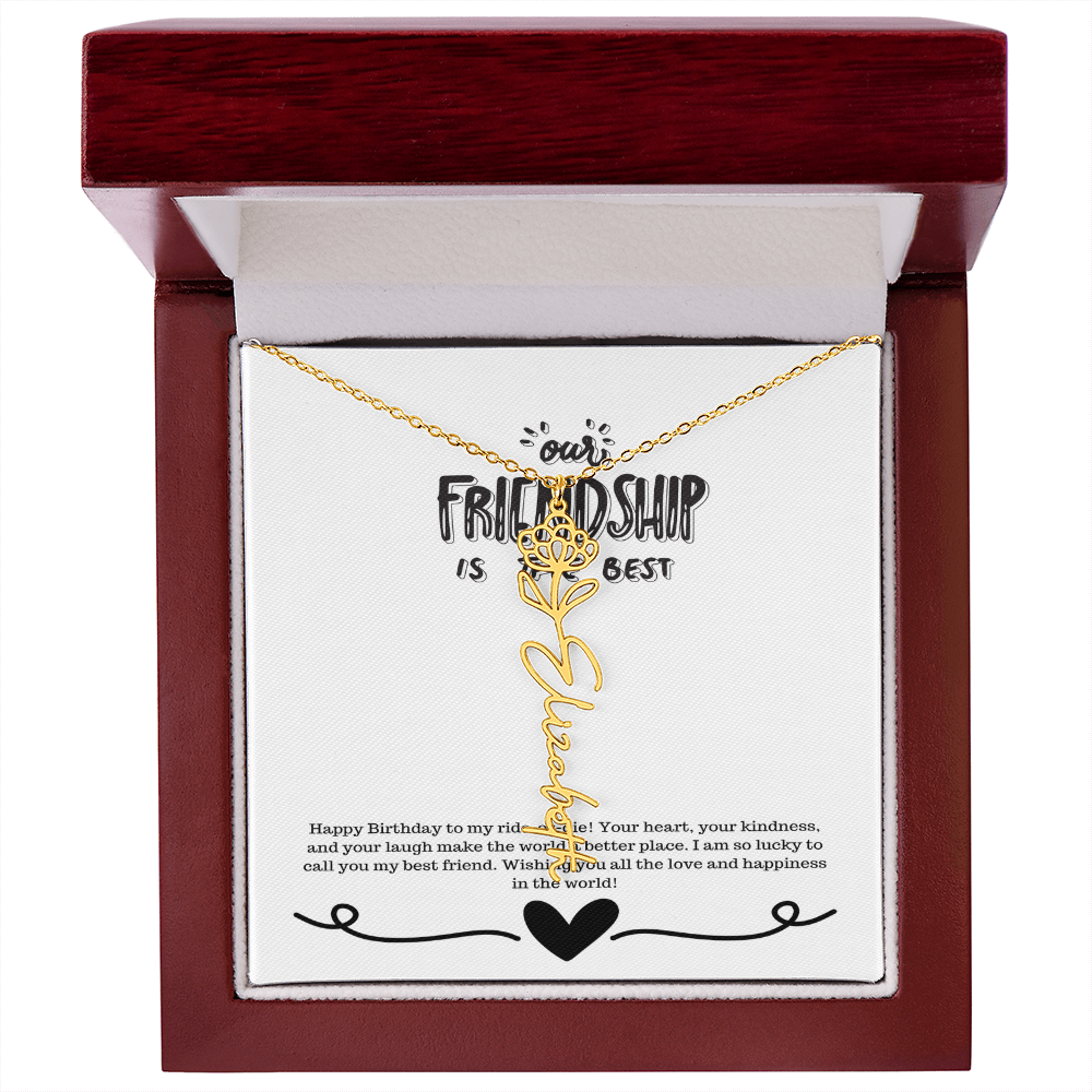 Happy Birthday Friendship Necklace