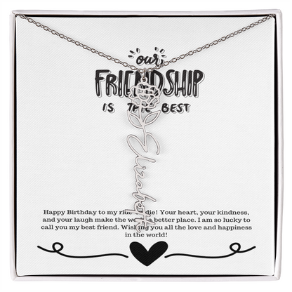 Happy Birthday Friendship Necklace