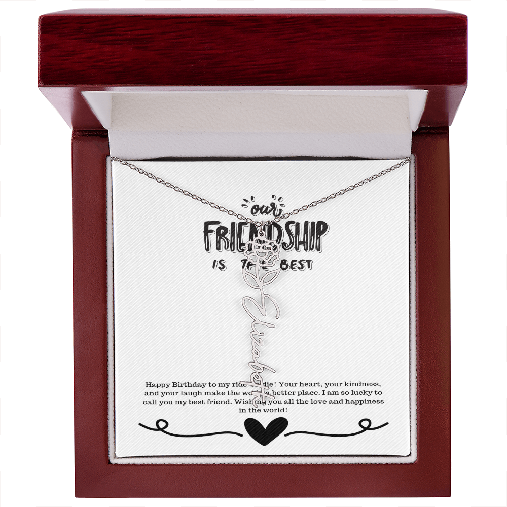 Happy Birthday Friendship Necklace