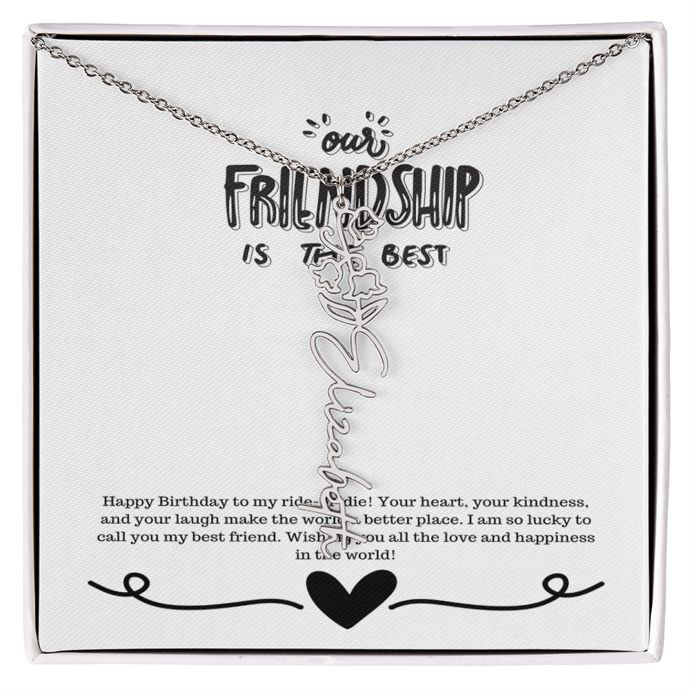 Happy Birthday Friendship Necklace